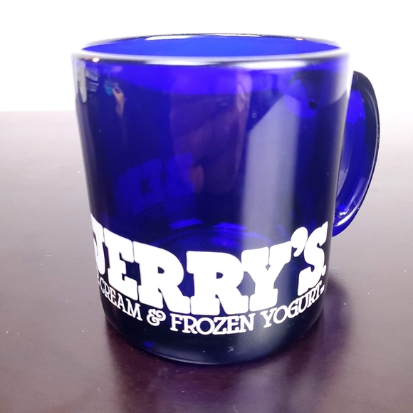 BEN & JERRY'S blue glass logo print mug - Picture 2 of 7